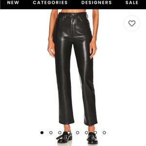 Agolde leather pants